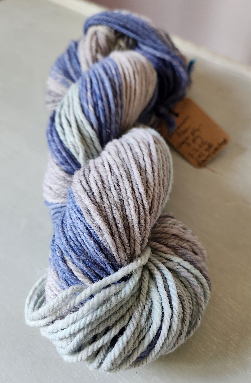 Mystery fiber yarn handspun by EJ