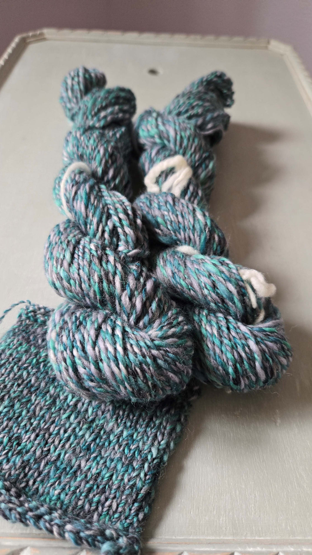 Merino yarn handspun by Kathy